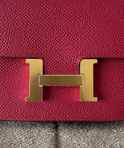 Alternative view of Hermes Constance Slim Rubis Epsom